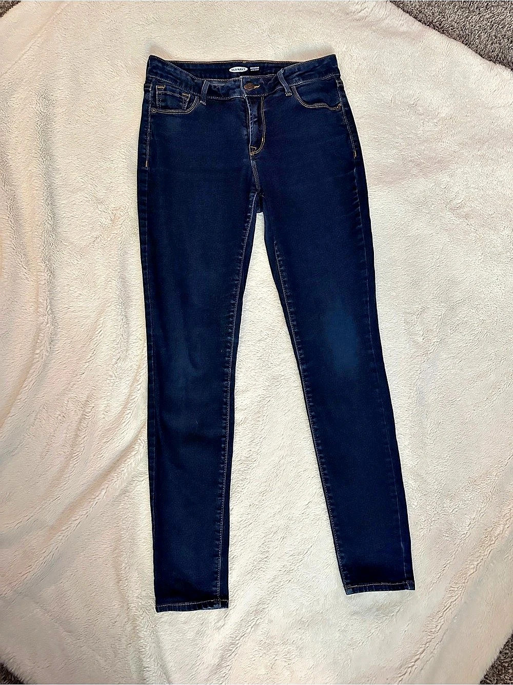 Old Navy Rockstar Super Skinny Y2K Super Skinny Jeans in Blue Like New